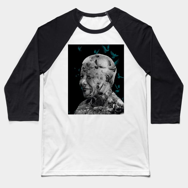 Nelson mandela Baseball T-Shirt by Design to express
